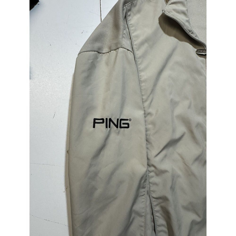 Ping Collection Golf Jacket Performance Beige - Size Medium - Picture 3 of 8